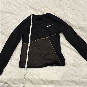 Thin Nike Black and Gold thermal Long Sleeve Shirt